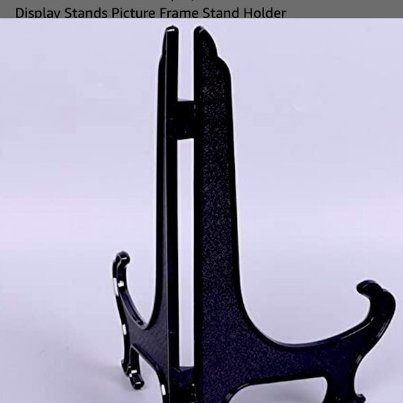 Brand new , Black Plastic Hinged Easel stands .7 inches - Picture 4 of 8